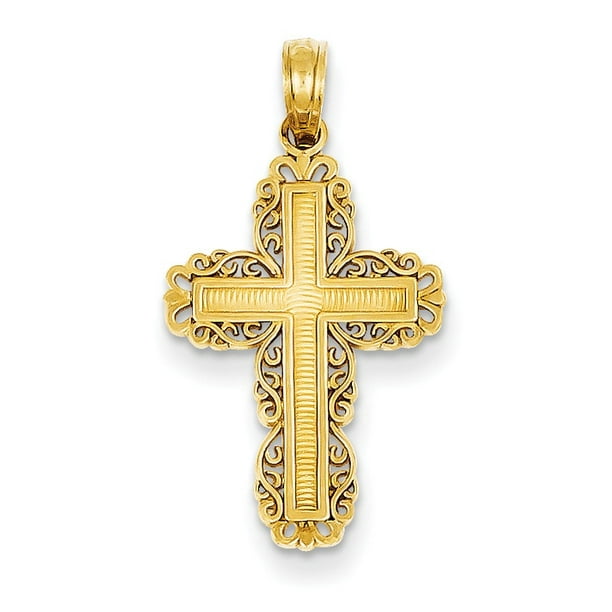 Core Gold 14k Filigree Cross Pendant Core Gold 14k Filigree Cross Pendant